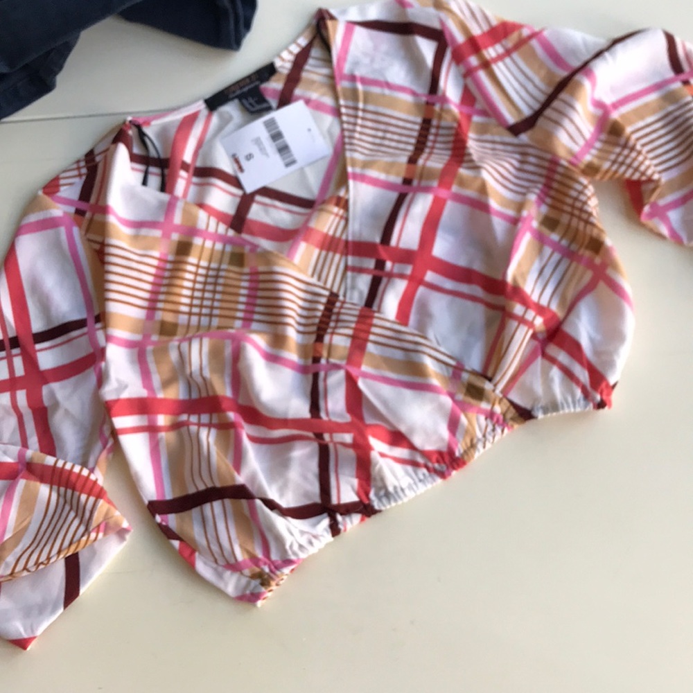 Sz S forever 21 cropped blouse - Picture 4 of 7